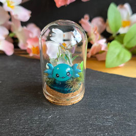 Mini Miniatur Axolotl Petrol