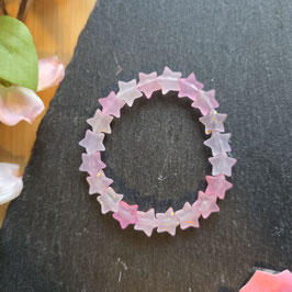 Perlen Armband Sterne rosé