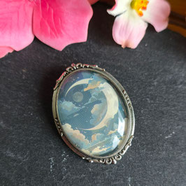 Brosche Sichel Mond