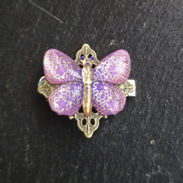 Haarklammer Schmetterling lila