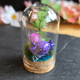 Mini Miniatur Axolotl Lila