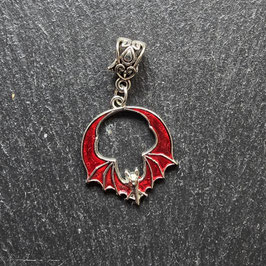 Anhänger Fledermaus rot