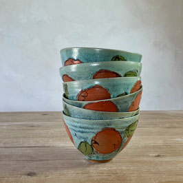 bowl-small clementine & leaf