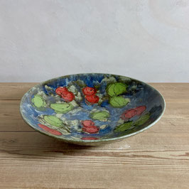 bowl-large cherry on teal made to order