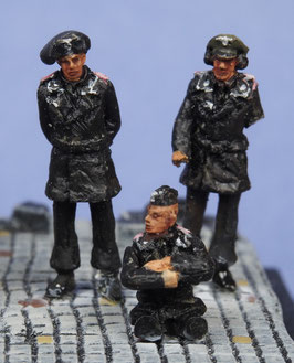 Tankistes allemands début guerre (x3) (R72412)
