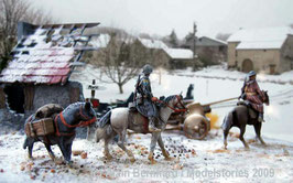 Goumiers marocains 2 cavaliers + une mule (R72447)