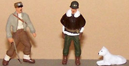 Général Leclerc, Général Patton et son chien (R72453)