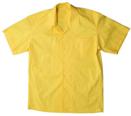 Classic Yellow Retro Bowling Shirt