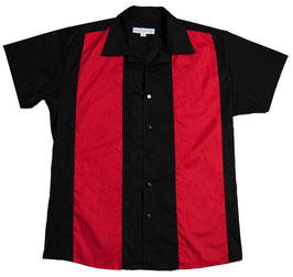 Retro Bowling Shirt RICHARD black/red