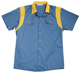 50s Shirt Jimmy blue/yellow