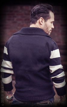 Racing Sweater Blanko - schwarz/offwhite