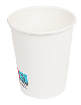 Bicchiere Cartoncino + PE 240/8 oz. BIANCO