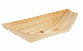 Barchetta legno di Pioppo cm. 22,5x11x3 Misura GRANDE