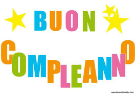 Striscione BUON COMPLEANNO