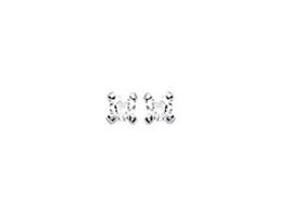 Puces d'oreilles Mini zircons sertis