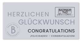 GF Nougat Vollmilch - HERZLICHEN GLÜCKWUNSCH