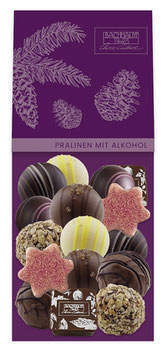 WH24 200g PRALINEN IM BEUTEL MIT / Tannenzapfen lila