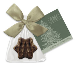 WH24 STERNPRALINE NOUGAT VOLLMILCH / Tannenbaum grün