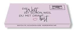 Die Welt ist schön, weil du ... GF Herzkirsche Vollmilch