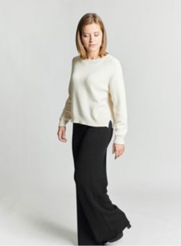 Pantalone Gamba Larga - Nero