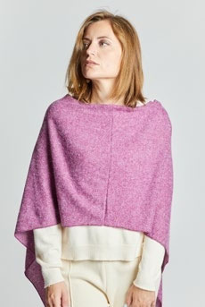 PONCHO SIMPLY  Ciclamino