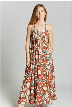 Vestito Lungo con Fantasia - PRM14