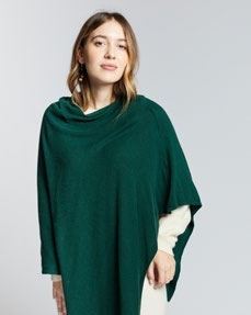 PONCHO MISTO CASHMERE  Foresta
