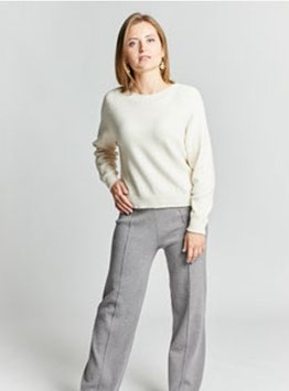 Pantalone con Riga - Grigio
