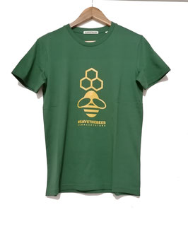 T-SHIRT #SAVE THE BEES - Unisex - Bottle green