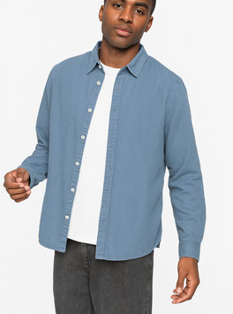 CAMICIA WASHED COLL BLUE