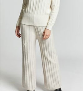 Pantalone a Coste - Panna