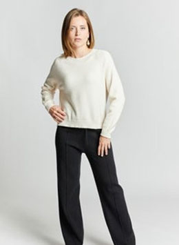 Pantalone con Riga - Nero