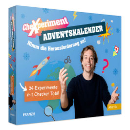 Franzis: Adventskalender Chexperiment mit Checker-Tobi, 24 Experimente, ab 8+