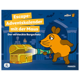 Franzis: Escape-Adventskalender mit der Maus: Der versteckte Burgschatz, 24 Rätsel, ab 7+