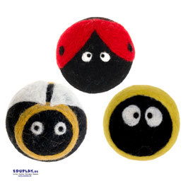 Filzbälle Käferchen 3er Set