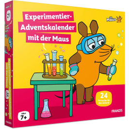 Franzis: Experimentier-Adventskalender mit der Maus, 24 Experimente, Handbuch, ab 7+