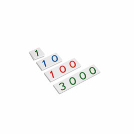 Kleine Zahlenkarten 1 - 3 000 (Kunststoff)