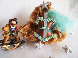 Porte-clés Corset Chocolat caramel menthe , bijou de sac corset gourmand, bustier similicuir marron , cadeau de NOEL pour elle
