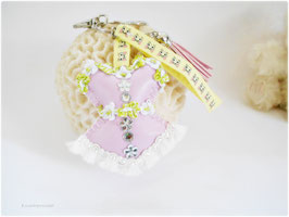 Bijou de sac Corset Kawaii, amour de chat, porte clés romantique, corset bustier rose