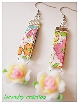 Boucles d'oreilles romantiques LIBERTY FLEUR