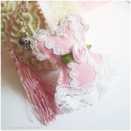 Bijoux de sac shabby chic , Corset girly,  porte clé romantique rose,   accessoire de mode, cadeau femme, pour elle