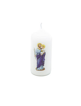 Kerze "Heiliger Joseph mit Kind"