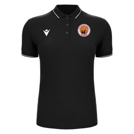 MACRON Waltz Eco Polo-Shirt schwarz mit kleinem TuS Zülpich Logo und Wunschname