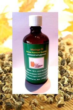 Moringa Öl aus Wildwuchs Samen kaltgepresst extra virgin (nicht zum Verzehr geeignet, nur zur kosmetischen Anwendung - kein Lebensmittel)