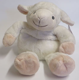 Wärmekissen/Wärmflasche "Schaf Bea" ca. 32 x 20 cm mit Leinsamen-Lavendelsäckchen im Rückenteil