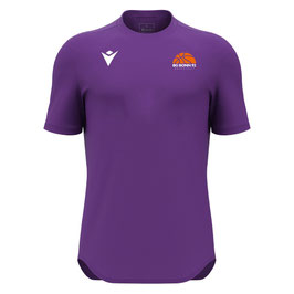 Macron Void Shootingshirt purple mit kleinem BG Bonn Logo und Wunschname