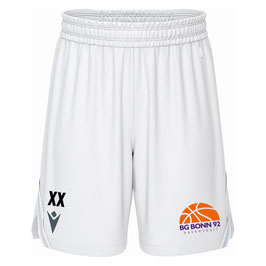 MACRON KANSAS Shorts weiß mit kleinem BG Bonn Logo und Wunschinitialen