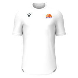 Macron Void Shootingshirt weiß mit kleinem BG Bonn Logo und Wunschname