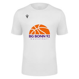 MACRON Boost Eco T-Shirt weiß mit großem BG Bonn Logo und Wunschname
