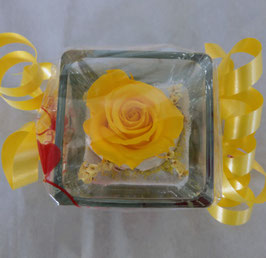 Rosa eterna gialla